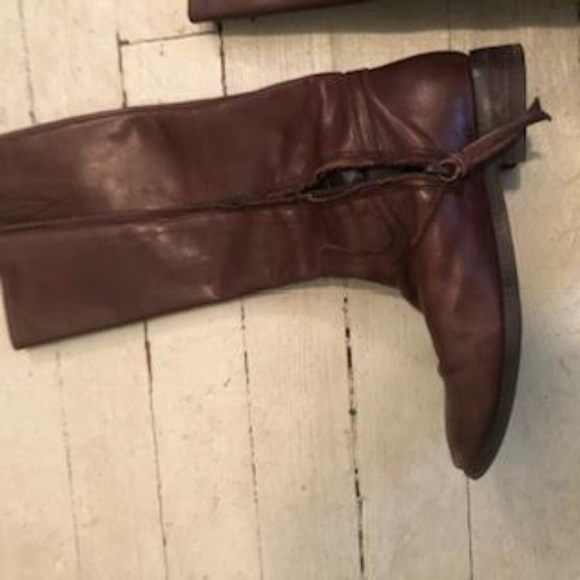 Ralph Lauren Brown Leather Boots Size 6 - Picture 3 of 7